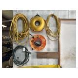 5 PCS: ASSORTED EXTENSION CORDS; SOME WITH REELS