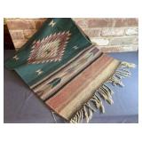 45" X 22" SOUTHWESTERN STYLE RUG RUNNER, MULTI-