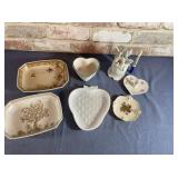 7 PCS TRINKET TRAYS AND PLATES AND A SAN FRANCISCO