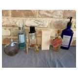 BOX LOT: ASSORTED PARTIAL PERFUME BOTTLES AND