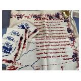 BOX LOT: SOUVENIR FROM ALASKA:TABLECLOTH AND
