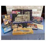 10 PCS: ASSORTED PUZZLES, MODELS, WOODEN 3-D