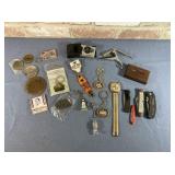 ASSORTMENT OF "MANTIQUE" ITEMS: POCKET KNIVES,