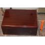 CHERRY WOOD HUMIDOR WITH CONTENTS -