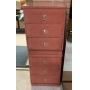 FABRIC COVERED 3 DRAWER NIGHTSTANDS,