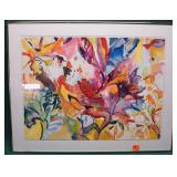 JANET LEE CLARKE ORIGINAL FRAMED WATERCOLOR 30X22