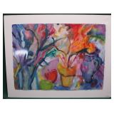JANET LEE CLARKE WATERCOLOR ON CANVAS, UNFRAMED