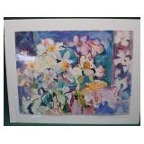 JANET LEE CLARKE FRAMED WATERCOLOR ON CANVAS