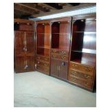 4 pcs Oriental style hutches and armoire
