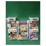 Five pop action figures and band members