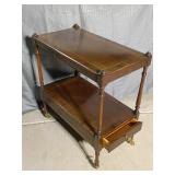 Regency style end table mahogany