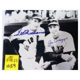 8x10 AUTOGRAPHED OF JOE DIMAGGIO AND TED WILLIAMS