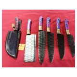 HANDMADE DAMASCUS KITCHEN KNIVES