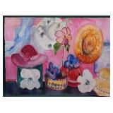 JANET LEE CLARKE WATERCOLOR ON CANVAS