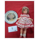 1972 SHIRLEY TEMPLE DOLL & COLLECTORS PLATE