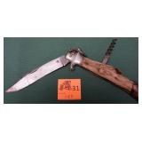 1880s - 90s HENRY BOKER DEER HOOF LG HUNTER KNIFE