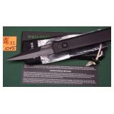 PROTECH BLACKOUT SERRATED GODFATHER SWITCHBLADE