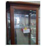 CURIO CABINET/WITH GLASS SHELVES