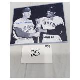 8X10 AUTOGRAPH OF DUKE SCHNEIDER AND WILLIE MAYS