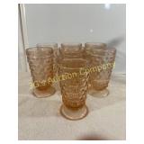 Lot of 7 Whitehall Cubist Footed Tumblers