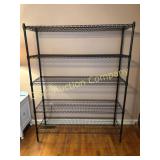 Heavy Duty 4 Shelf Black Rack