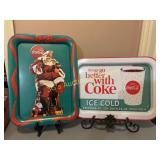 Lot of 2 Coca Cola Advertisement Trays