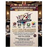 UP2U Entertainment Voucher - $640.00 Value