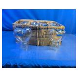 (12) Heart-Shaped Glass Vases/Containers
