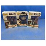 (3) Funko Pop Star Wars Figures