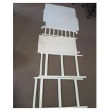 (1) White Wooden Bed Parts