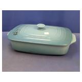 Le Creuset Rectangular Blue Covered Baker