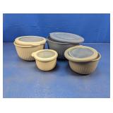 (4) Plastic Storage Bowls with Lids