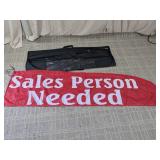 (1) Sales Person Needed Feather Flag Set