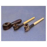 (3) Vintage Smoking Pipes