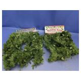 (2) Holly Leaf Indoor/Outdoor Vinyl Garland