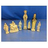 (7) Religious Figurine Statues