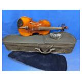 (1) Classic Wooden Violin with Case