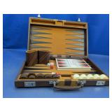 (1) Vintage Backgammon Set in Case