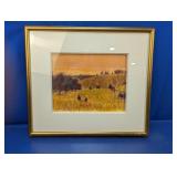 (1) William Anzalone Pastel Landscape