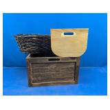 (3) Storage Baskets and Crates