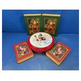 (5) Holiday Decorative Storage Boxes & Tin