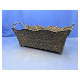 Ornate Black Metal Centerpiece Planter/Basket
