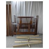 (1) Wooden Slatted Bed Frame Parts