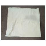 (1) Cream Colored Quilted Blanket