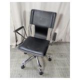 (1) Black Office Chair on Casters
