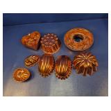 (8) Copper Tone Molds