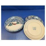 (8) Folkcraft Cabin in Snow Plates