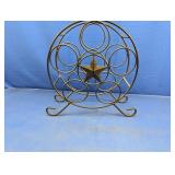 (1) Decorative Metal Star Wine Rack