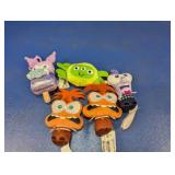 (5) Assorted Plush Keychain Toys