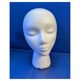 (1) Styrofoam Mannequin Head